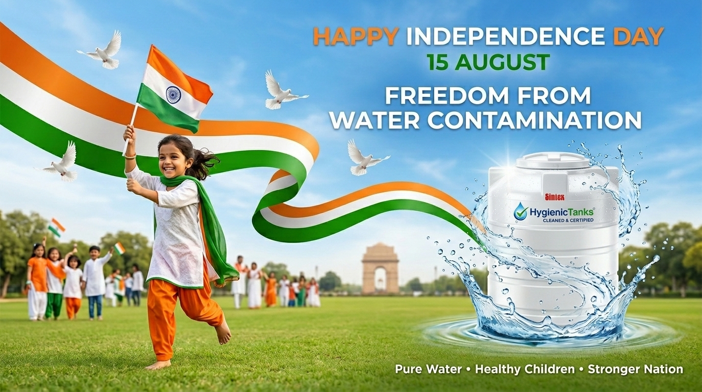 Happy Independence Day — Freedom from Water Contamination, Pure Water, Healthy Children, Stronger Nation